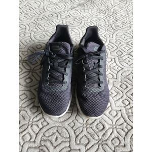 Adidas cloud foam dark gray black sneakers 8,5